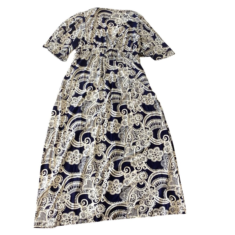 KOH KOH Long V-Neck Maxi Dress - Picture 8 of 9